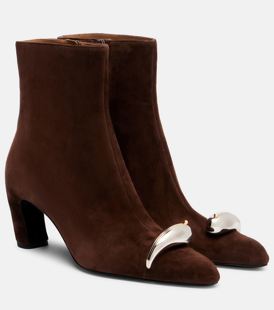 Tory Burch Pierced XL 65 suede ankle boots