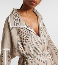 Tory Burch Printed linen tunic