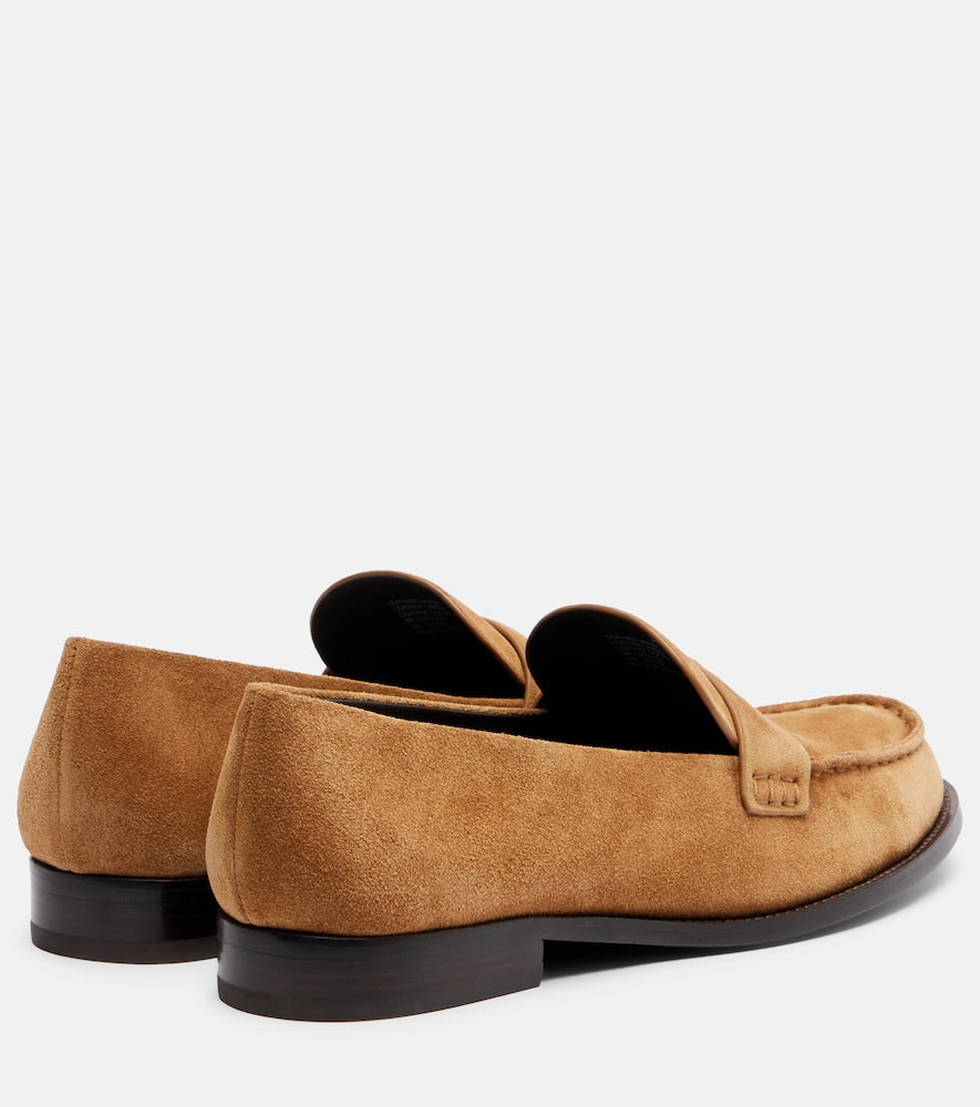 Tory Burch Suede penny loafers
