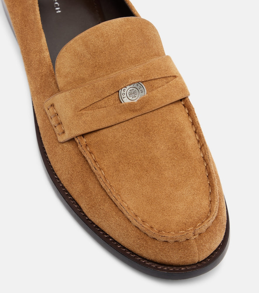 Tory Burch Suede penny loafers