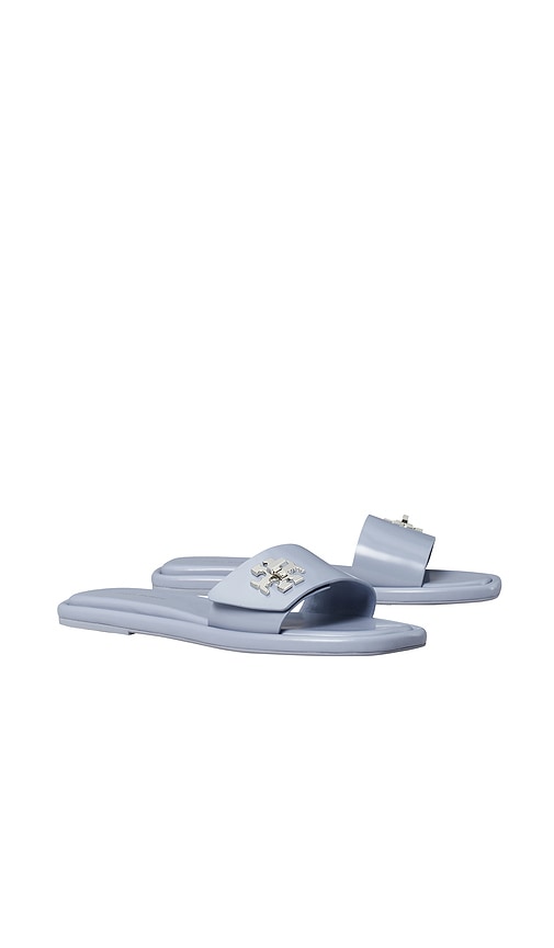 Tory Burch T Lock Slide in Baby Blue