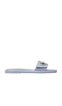 Tory Burch T Lock Slide in Baby Blue | Vapor Blue Slides for Women