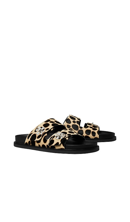 Tory Burch T Lock Sport Slide in Brown