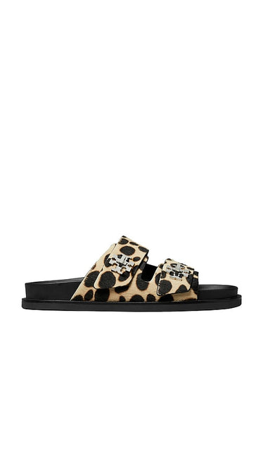 Tory Burch T Lock Sport Slide in Brown | Trench & Perfect Black Slides for Women