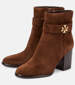 Tory Burch T Lock suede ankle boots
