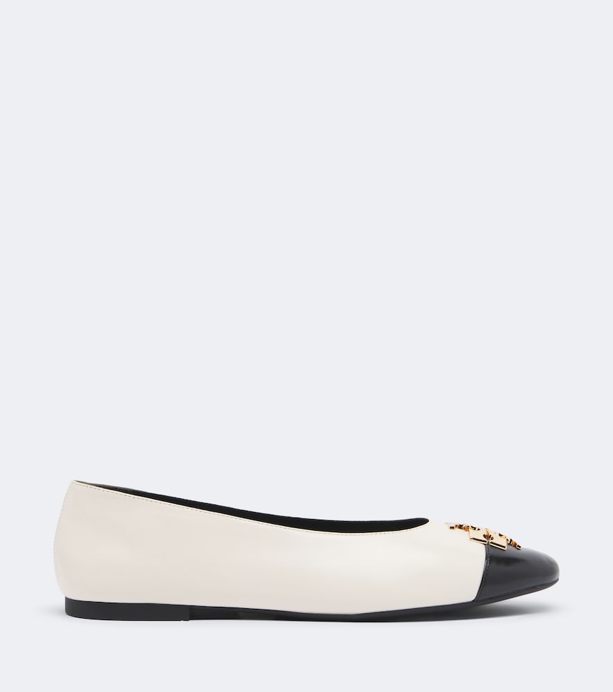 Tory Burch Charlie leather ballet flats (Beige) - Ballerina Flats