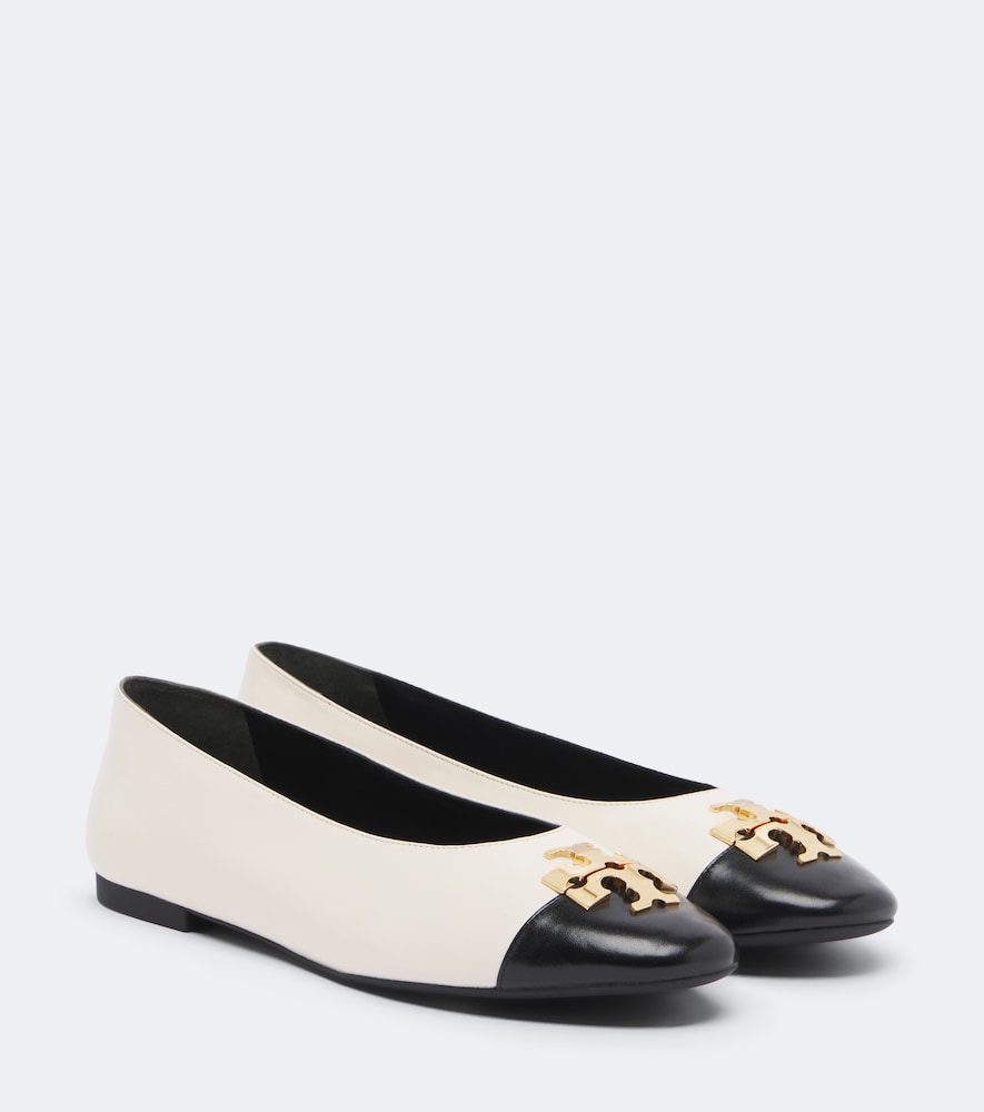 Tory Burch Charlie leather ballet flats (Beige) - Ballerina Flats