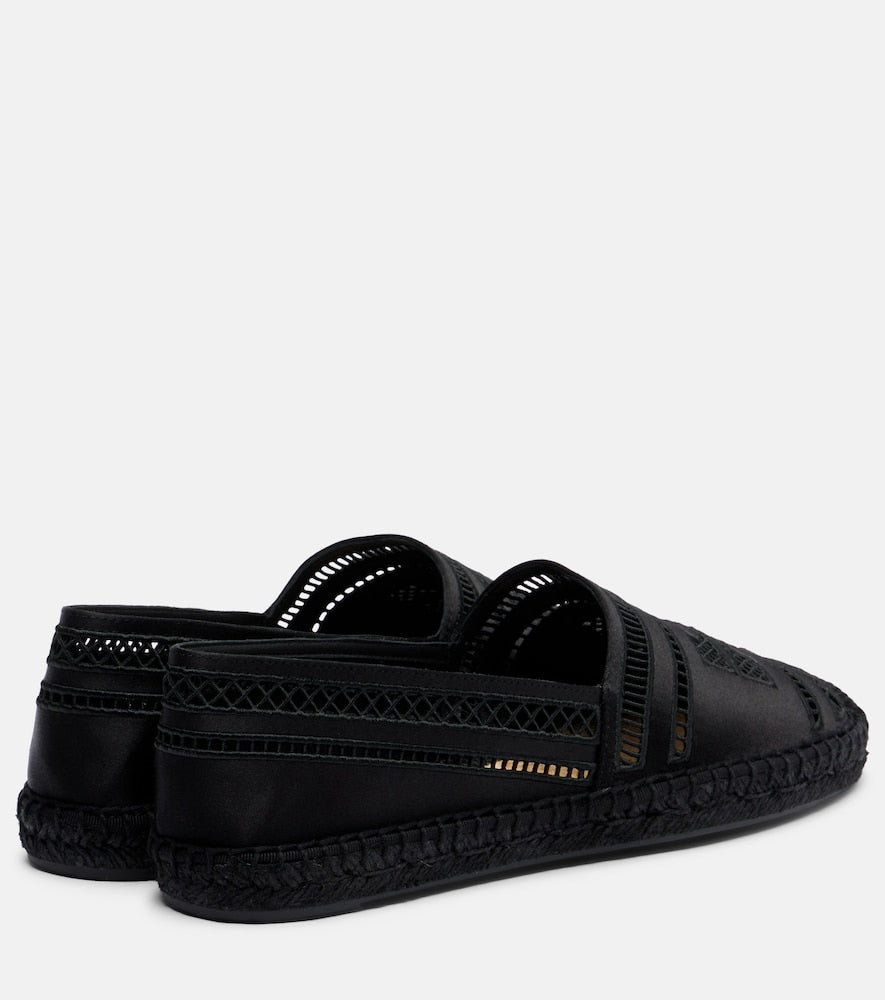 Black Tory Burch Open Weave espdarilles - Flat Espadrilles