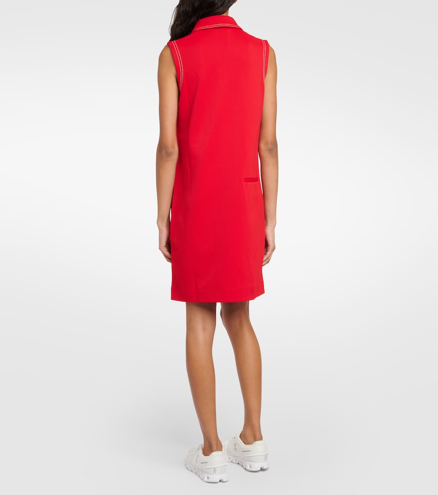 Tory Sport Contrast Stitch Polo minidress