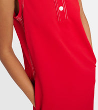 Tory Sport Contrast Stitch Polo minidress