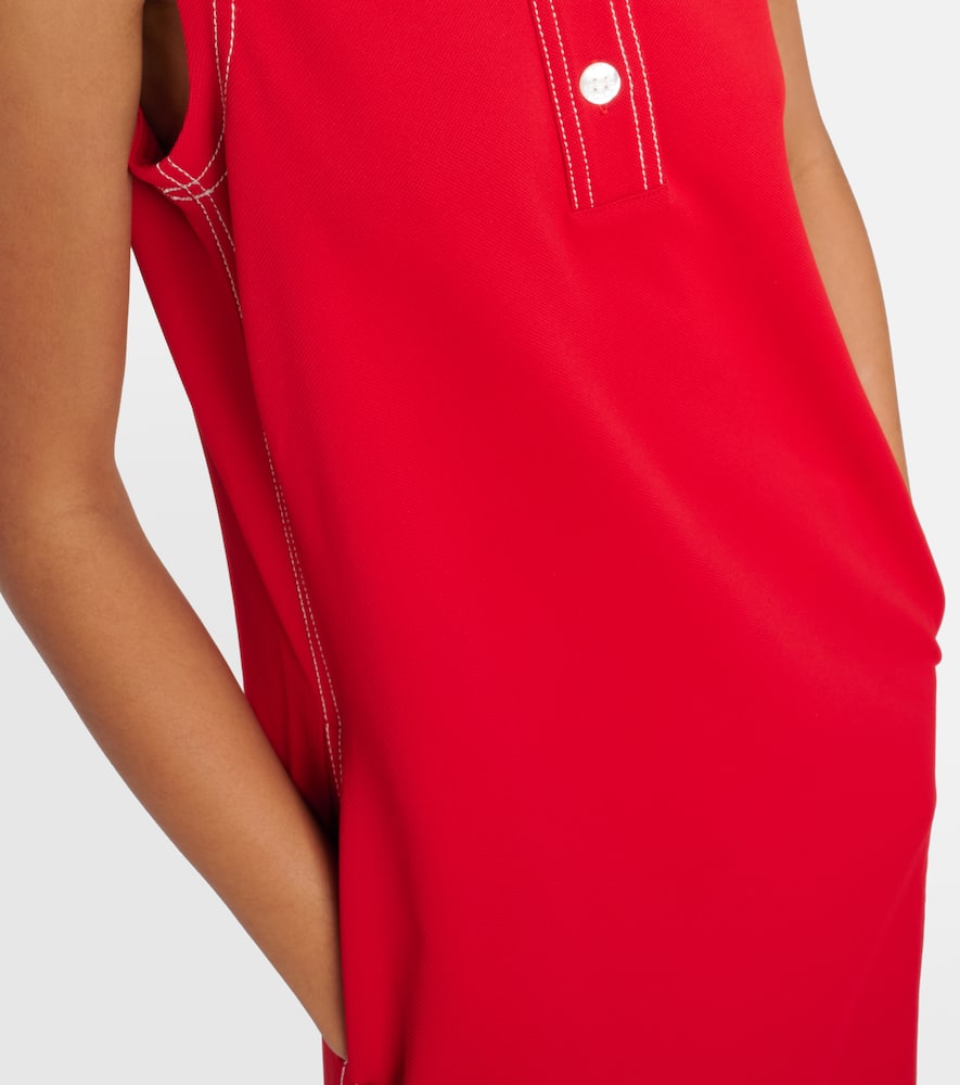 Tory Sport Contrast Stitch Polo minidress