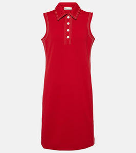 Tory Sport Contrast Stitch Polo minidress