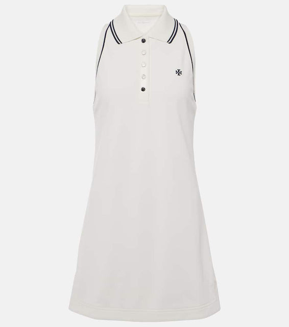 Tory Sport Cotton piqu√É¬© minidress