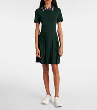 Tory Sport Pleated zip-up tennis dress