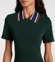 Tory Sport Pleated zip-up tennis dress