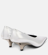Toteme 55 mirrored leather pumps