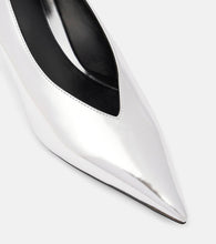 Toteme 55 mirrored leather pumps