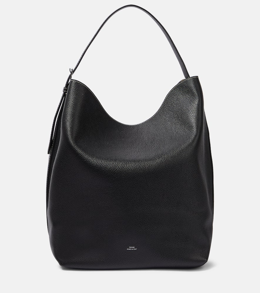 Toteme Belted leather tote bag - 图腾皮带皮革手提包