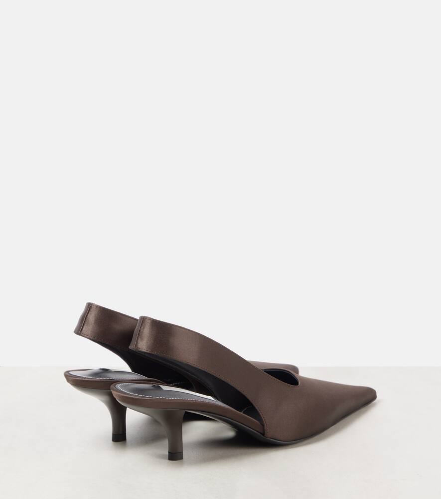 Toteme Classic 55 satin slingback pumps