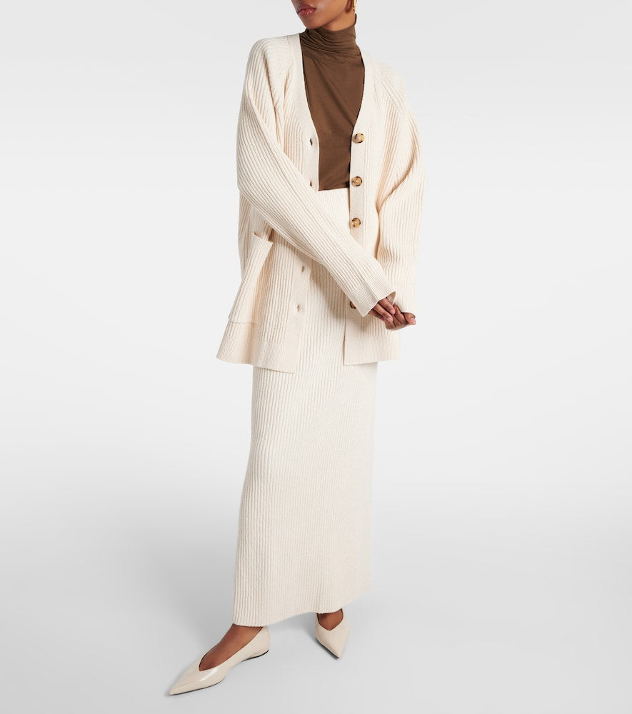 Toteme Cotton-blend boucl√É¬© maxi skirt