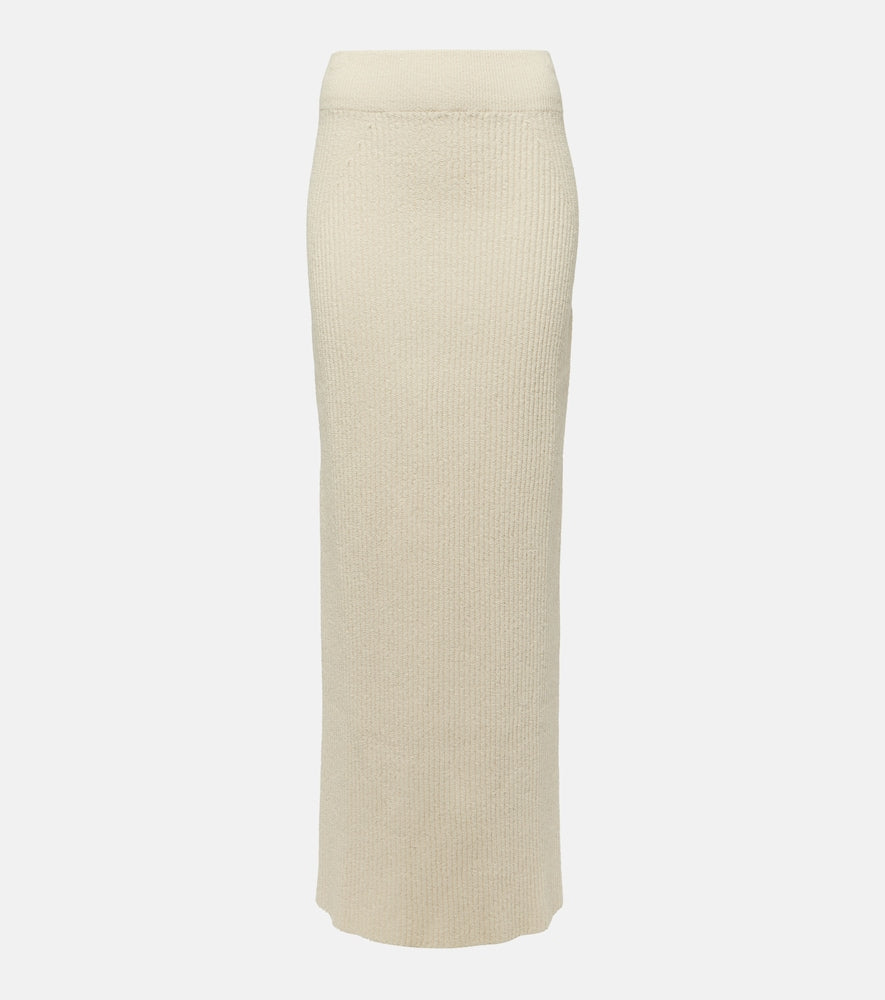 Toteme Cotton-blend boucl√É¬© maxi skirt - Toteme 棉混纺圈圈纱长裙