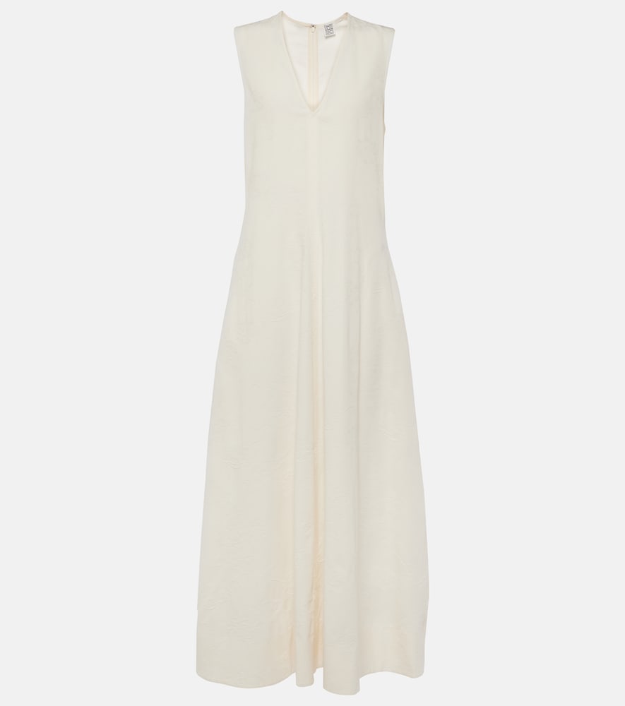 Toteme Cotton-blend maxi dress. Toteme 棉混纺长款连衣裙