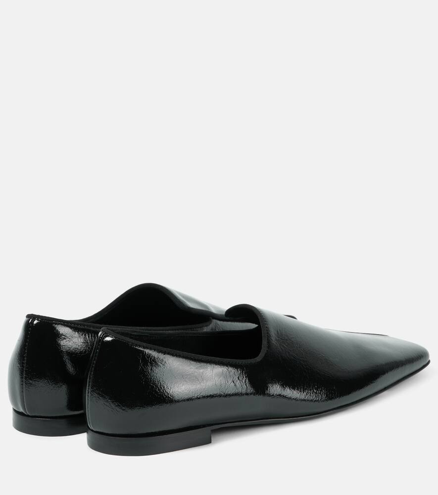 Toteme Crinkled leather loafers