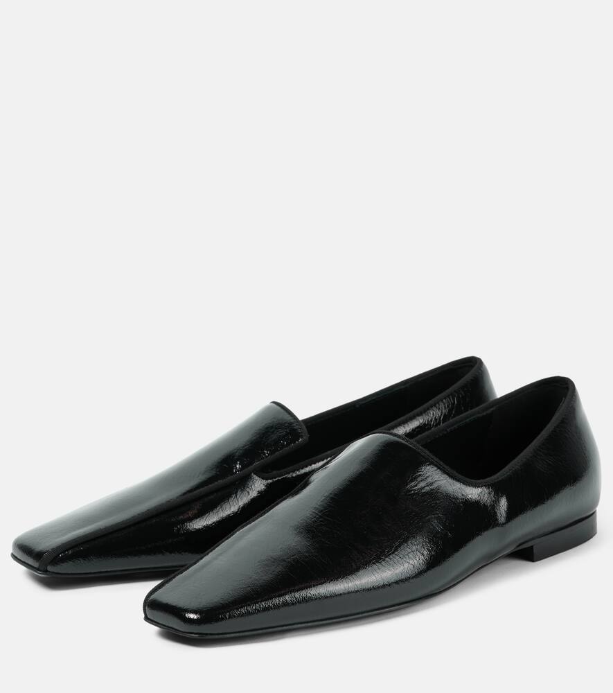 Toteme Crinkled leather loafers