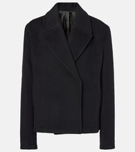 Toteme Cropped wool-blend peacoat - Toteme 短款羊毛混纺双排扣大衣