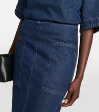 Toteme Denim midi skirt