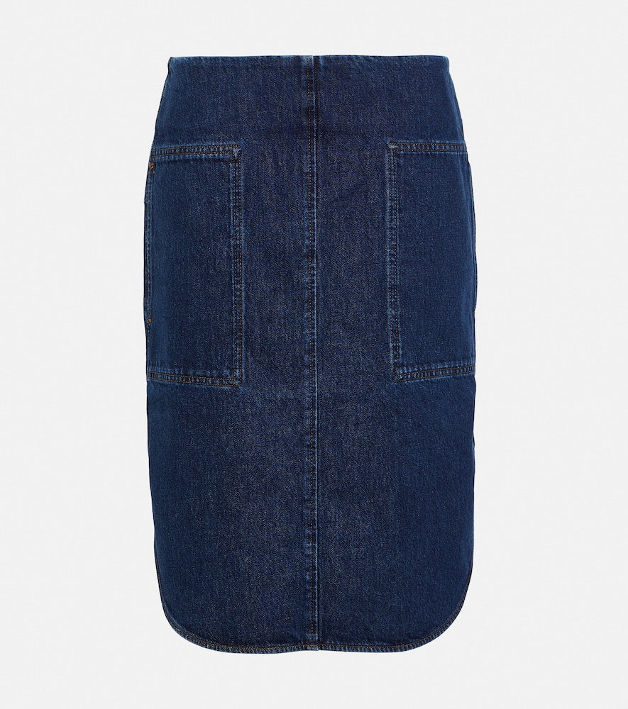 Toteme Denim midi skirt - Toteme 牛仔中长裙