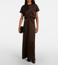 Toteme Draped satin maxi dress