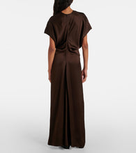 Toteme Draped satin maxi dress