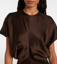 Toteme Draped satin maxi dress