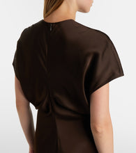 Toteme Draped satin maxi dress