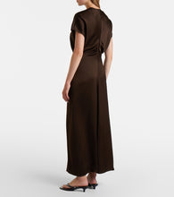 Toteme Draped satin maxi dress