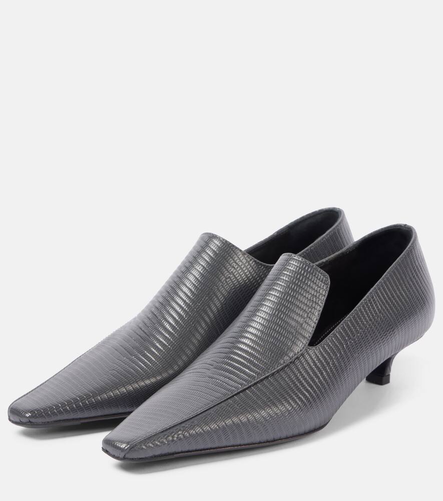 Toteme Embossed leather pumps