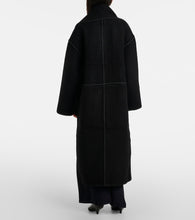 Toteme Embroidered wool-blend scarf coat