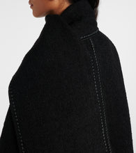 Toteme Embroidered wool-blend scarf coat