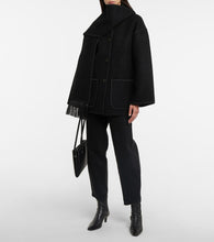Toteme Embroidered wool-blend scarf jacket