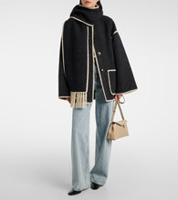 Toteme Embroidered wool-blend scarf jacket