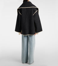 Toteme Embroidered wool-blend scarf jacket