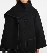 Toteme Embroidered wool-blend scarf jacket