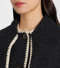 Toteme Embroidered wool-blend scarf jacket