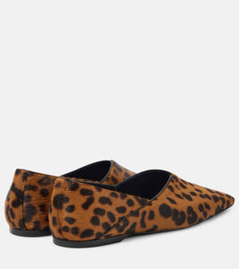 Toteme Everyday calf hair slip-on shoes