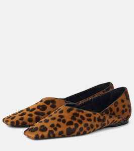Toteme Everyday calf hair slip-on shoes