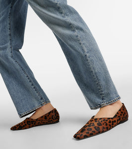 Toteme Everyday calf hair slip-on shoes