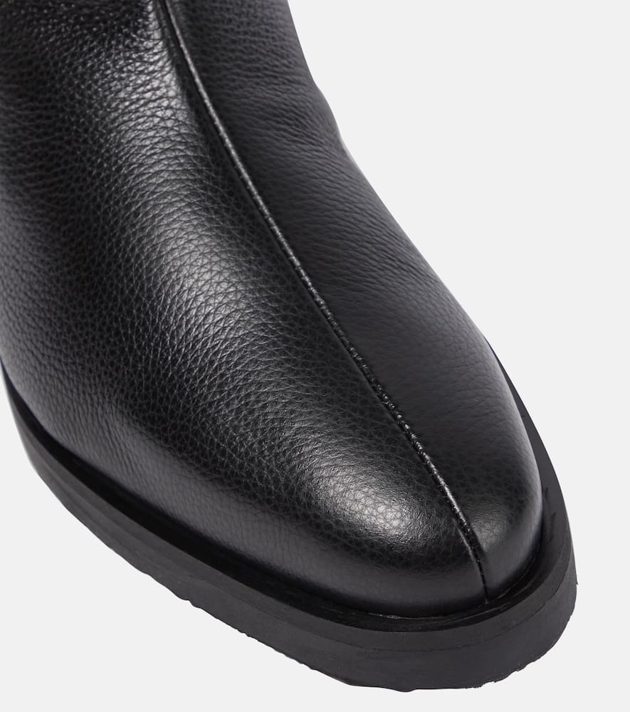 Toteme Faux fur-lined leather ankle boots