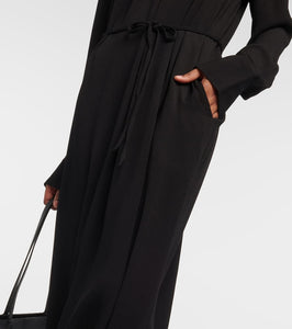 Toteme Gathered crêpe maxi dress