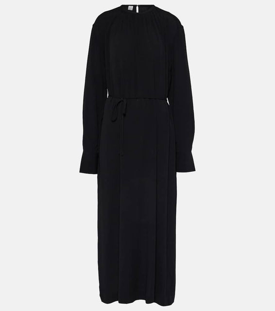Toteme Gathered crêpe maxi dress